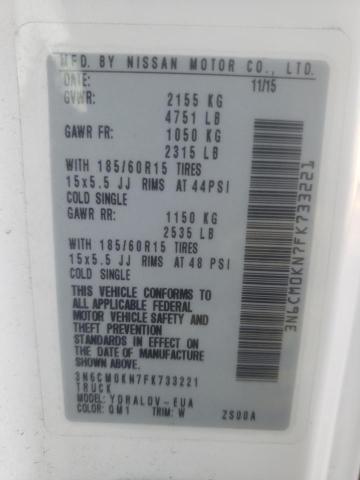 2015 NISSAN NV200 2.5S - 3N6CM0KN7FK733221
