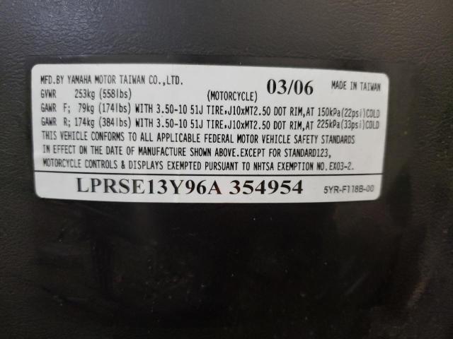 2006 YAMAHA YJ125 LPRSE13Y96A354954