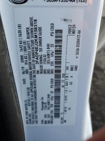 3FADP4EJ2KM158318 Ford FIESTA SE