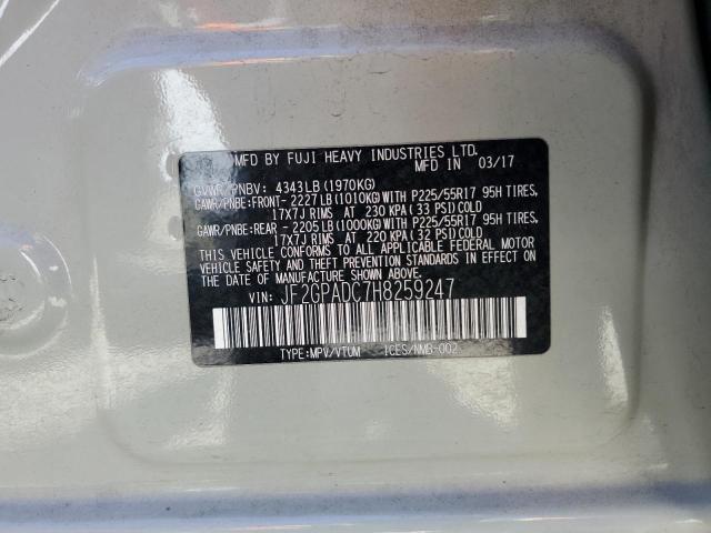 JF2GPADC7H8259247 Subaru Crosstrek Premium