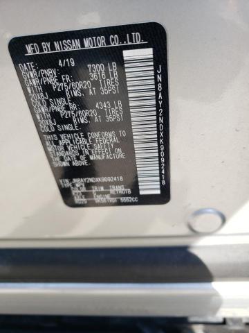 JN8AY2NDXK9092418 Nissan ARMADA SV