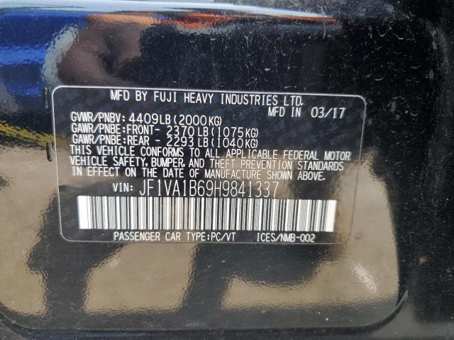 JF1VA1B69H9841337 Subaru WRX