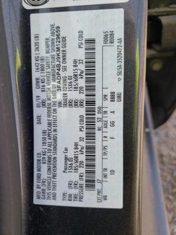 3FADP4BJ9KM129659 Ford FIESTA SE