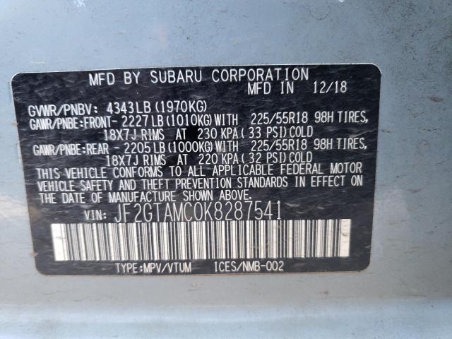 JF2GTAMC0K8287541 Subaru Crosstrek Limited