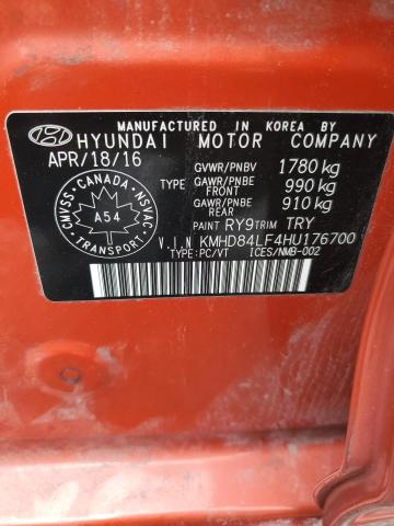 2017 HYUNDAI ELANTRA SE - KMHD84LF4HU176700