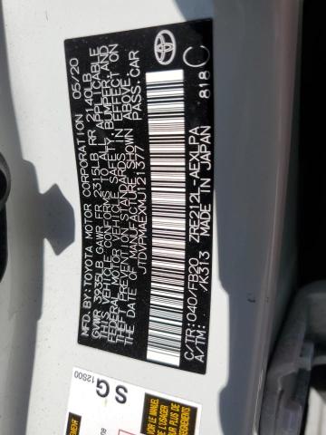 JTDVPMAEXMJ121377 Toyota COROLLA LE