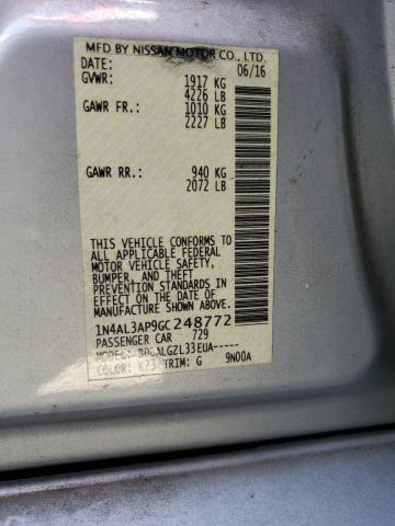 1N4AL3AP9GC248772 Nissan ALTIMA 2.5