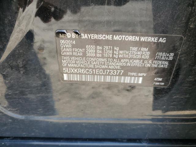 5UXKR6C51E0J73377 2014 BMW X5, photo no. 12