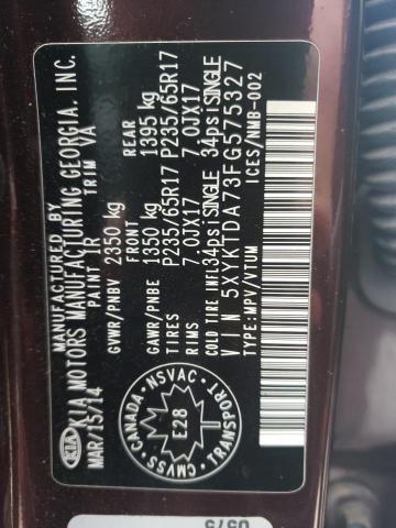 2015 KIA SORENTO LX - 5XYKTDA73FG575327