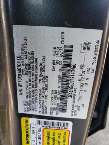 3FA6P0HD9ER143460 Ford FUSION SE