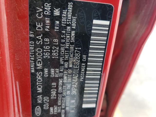 3KPA24AD1LE328871 KIA RIO LX