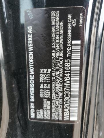 VIN WBA2G3C37HV641685 2017 BMW 2 Series, M240XI no.12