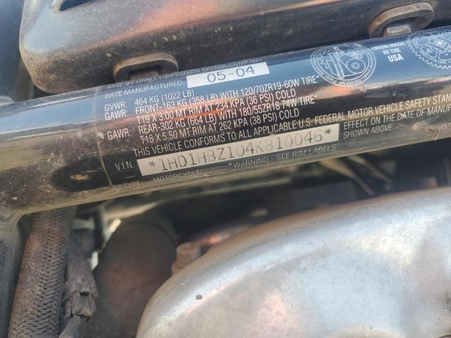 2004 HARLEY-DAVIDSON VRSCB 1HD1HBZ104K810046
