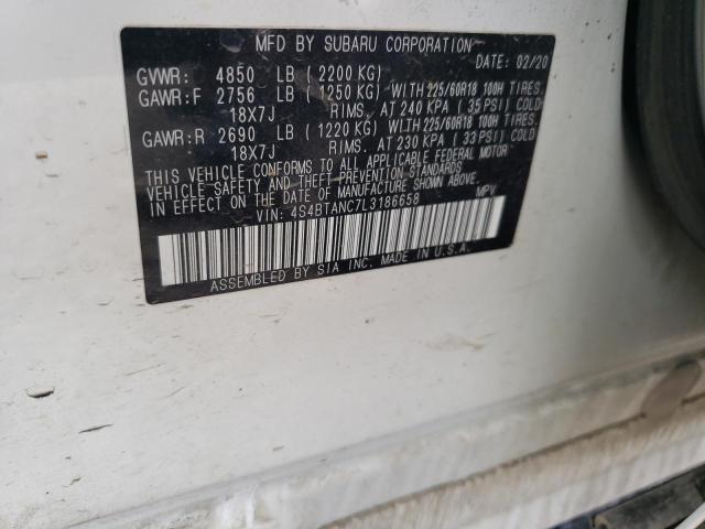 4S4BTANC7L3186658 Subaru Outback Limited