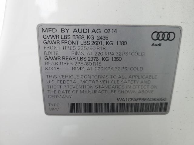 VIN WA1CFAFP9EA085650 2014 Audi Q5, Premium no.13