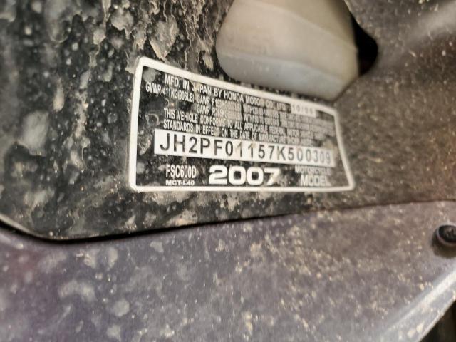 2007 HONDA FSC600 D JH2PF01157K500309