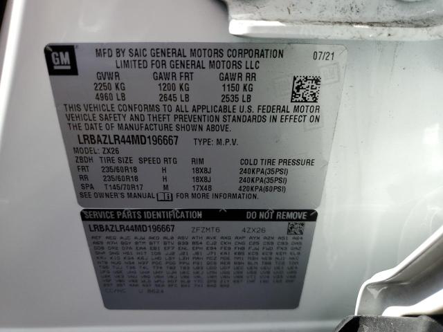 2021 BUICK ENVISION P - LRBAZLR44MD196667
