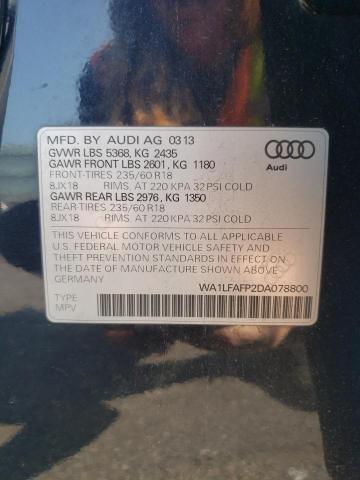 VIN WA1LFAFP2DA078800 2013 Audi Q5, Premium Plus no.12