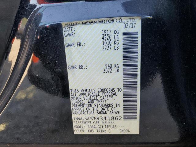 1N4AL3AP7HN341862 Nissan ALTIMA 2.5