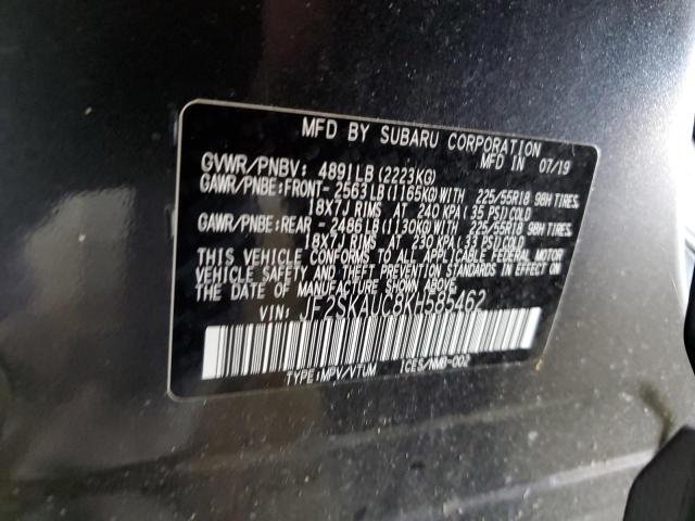 JF2SKAUC8KH585462 Subaru Forester Limited