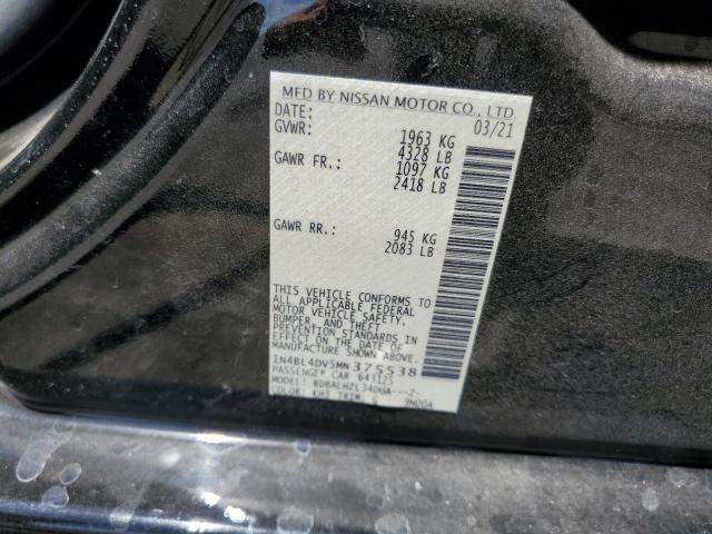 1N4BL4DV5MN375538 Nissan ALTIMA SV