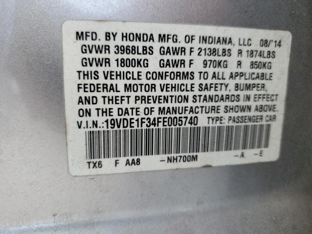 2015 ACURA ILX 20 - 19VDE1F34FE005740