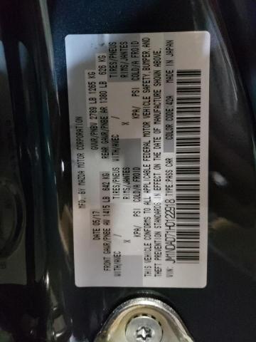 JM1NDAD71H0122918 Mazda Mx-5 Miata Grand Touring