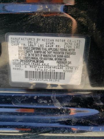 3N1CE2CP1HL381345 Nissan Versa Note S