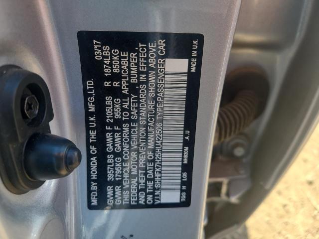 SHHFK7H25HU422506 Honda Civic Lx