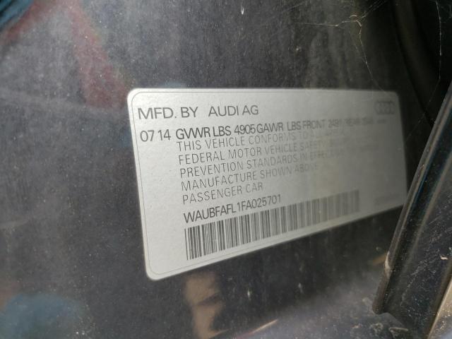 VIN WAUBFAFL1FA025701 2015 Audi A4, Premium no.13