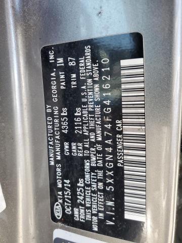 5XXGN4A74FG416210 KIA OPTIMA EX