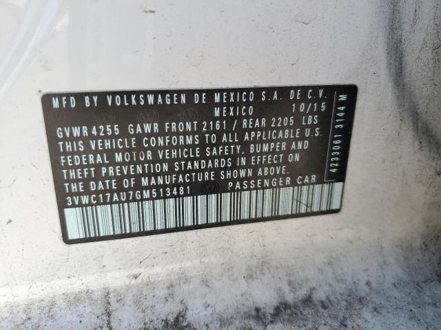 2016 VOLKSWAGEN GOLF SPORT - 3VWC17AU7GM513481