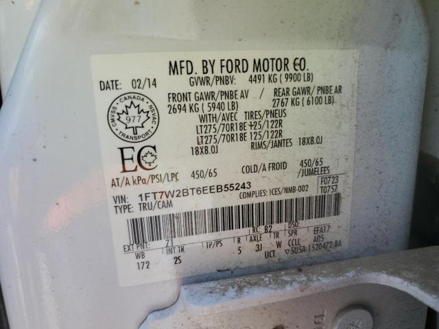 1FT7W2BT6EEB55243 | 2014 FORD F250 SUPER