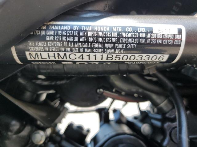 2011 HONDA CBR250 R MLHMC4111B5003306