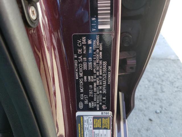 3KPFK4A75JE168488 KIA FORTE LX
