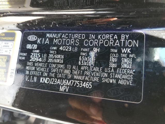 KNDJ23AU6M7753465 KIA SOUL LX