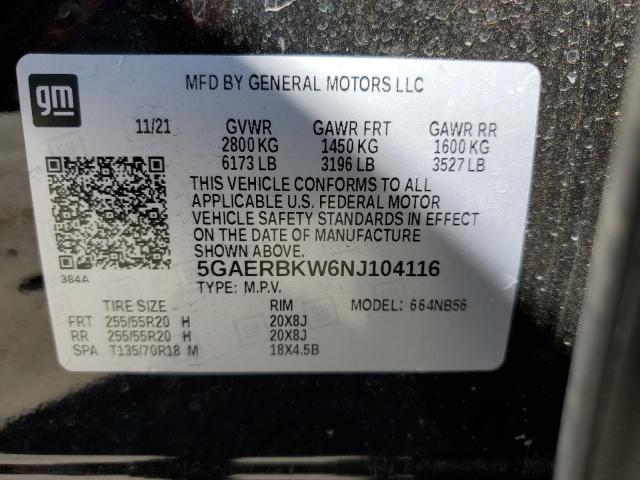 5GAERBKW6NJ104116 Buick Enclave Essence