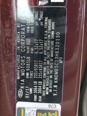 KNDMB5C13H6320130 KIA SEDONA LX
