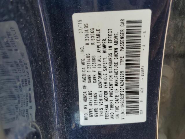 1HGCR2F50FA249209 Honda Accord Sport