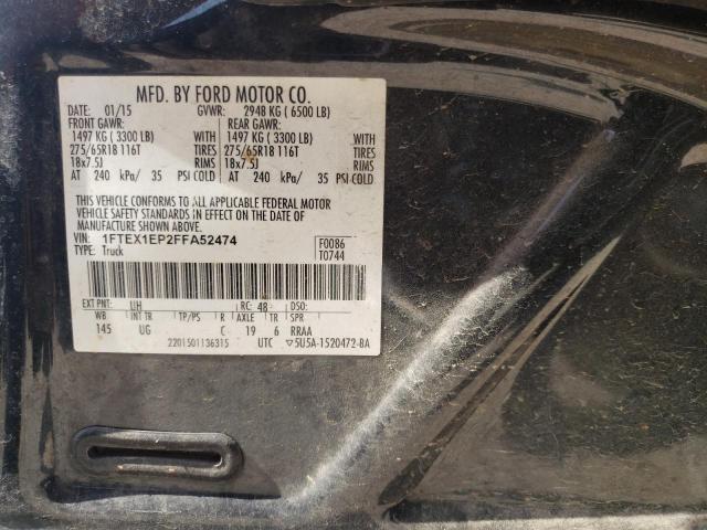 1FTEX1EP2FFA52474 Ford F150 Super Cab