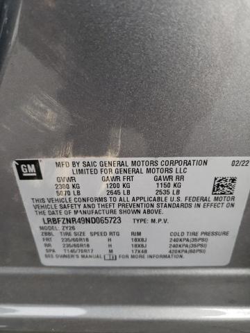LRBFZNR49ND065723 Buick Envision Essence
