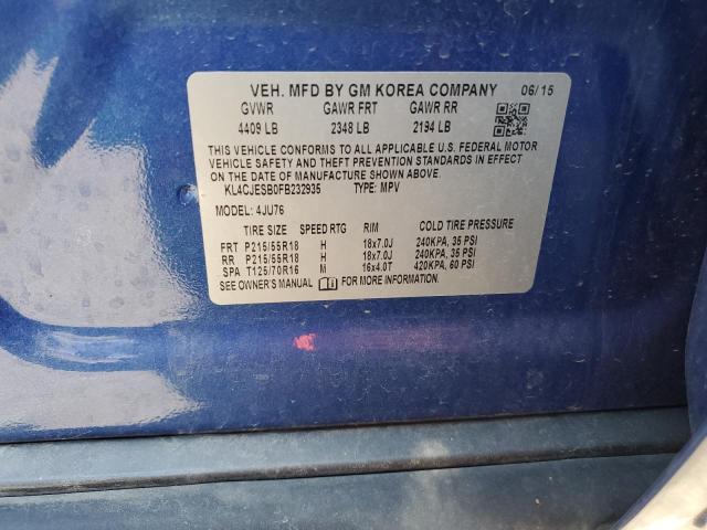 KL4CJESB0FB232935 Buick Encore