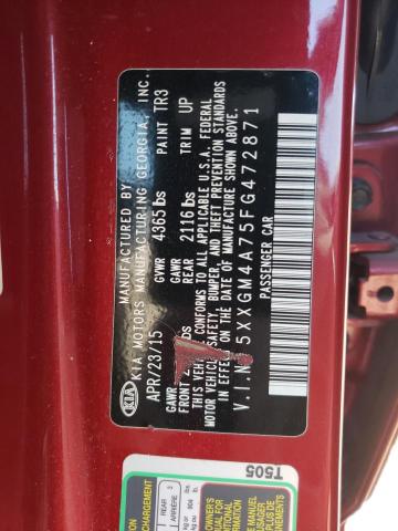5XXGM4A75FG472871 KIA Optima Lx
