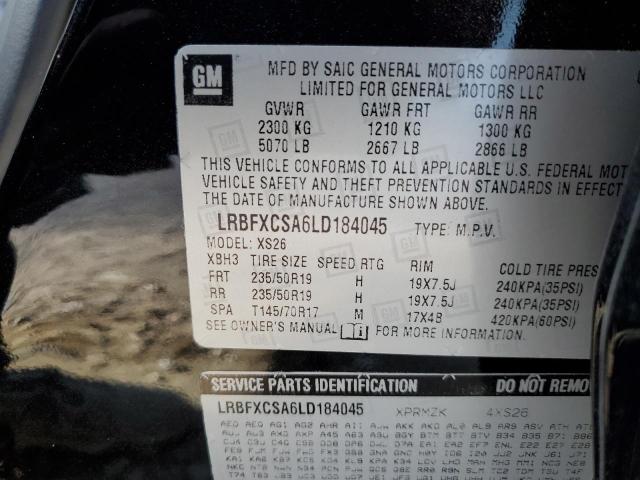 LRBFXCSA6LD184045 Buick Envision Essence