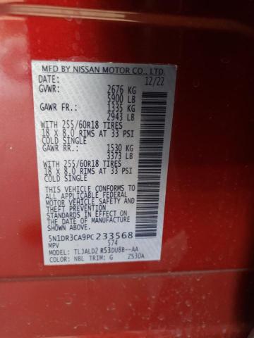 5N1DR3CA9PC233568 Nissan Pathfinder Sl