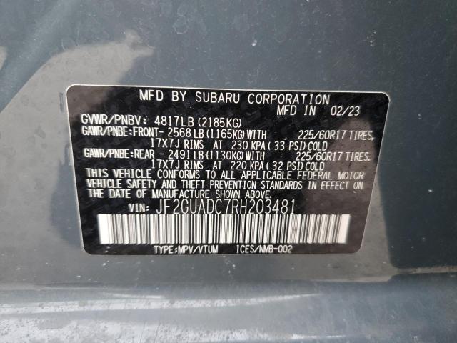 JF2GUADC7RH203481 Subaru Crosstrek Premium