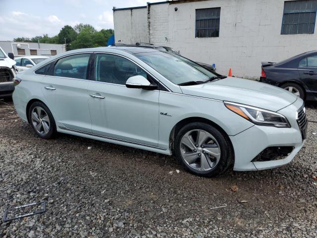 VIN: KMHE34L19GA027643 Auction: COPART Lot: 59899283 Location: NJ - SOMERVILLE KMHE34L19GA027643 HYUNDAI SONATA 2016 GRAY Photo 4