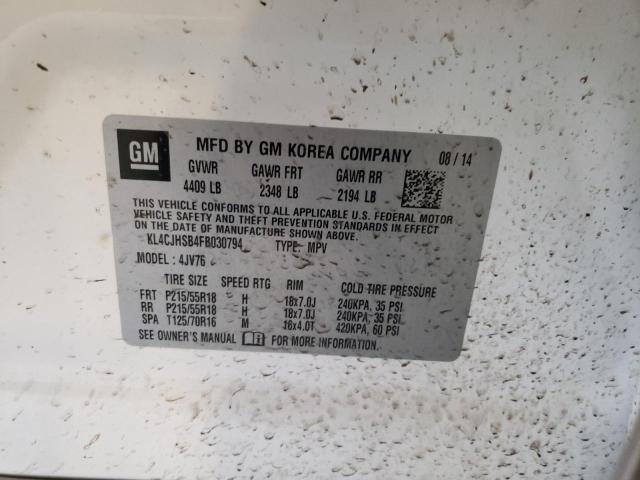 KL4CJHSB4FB030794 Buick Encore Premium