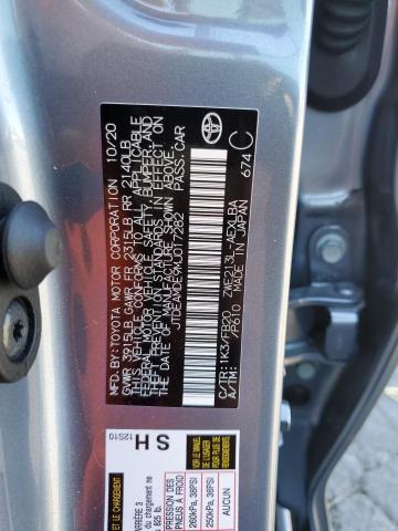 JTDEAMDE9MJ017282 Toyota COROLLA LE