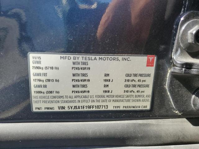 5YJSA1E19FF102713 Tesla MODEL S